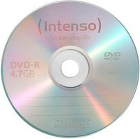 Intenso DVD-R Spindel mit 100 Rohlingen, 4,7 GB, 16x Schreibgeschwindigkeit - Bild 1