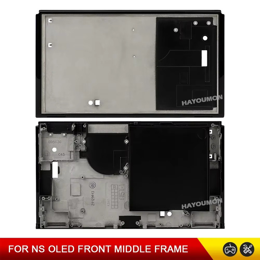 Hayoumon Ersatz-Frontrahmen für Nintendo Switch OLED, Metallabdeckung mit Batteriehalter und Wärmeableitungsgehäuse - Bild 2