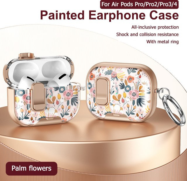 Kreative Schutzhülle für Apple AirPods Pro 3 und AirPods 4 in Multicolour mit Ständer und Diebstahlschutz - Bild 1