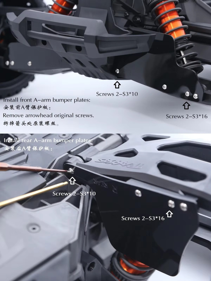 Traxxas RC-Schutzblech vorne und hinten, 4-teiliges Set - Bild 5