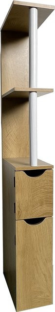 HTI-Living Raumteilerregal Thekla Baumscheibe in Braun, Höhe: 118 cm - Bild 1