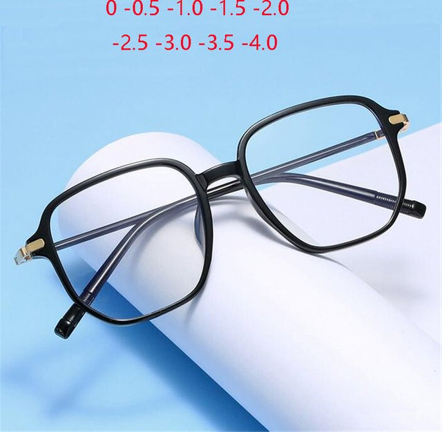 GSBJXZ Korrektionsbrille, Polygon, Vollrand, Unisex, Schwarz, Anti-Blau-Strahlen - Bild 1