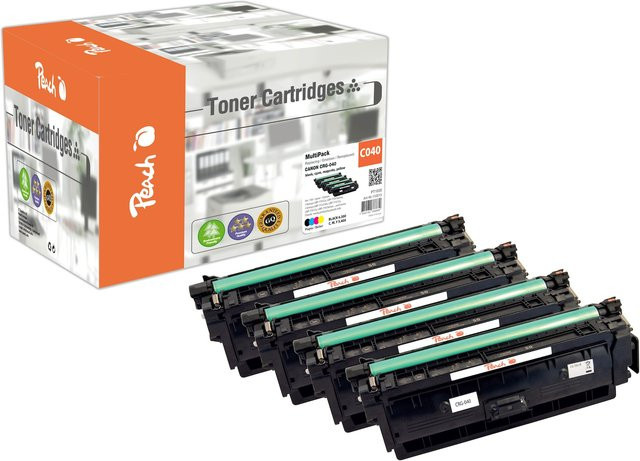 Peach PEACH H040 Toner-Set (Schwarz, Cyan, Magenta, Gelb) für Canon i-SENSYS LBP-710 Cx und LBP-710, wiederaufbereitet - Bild 1