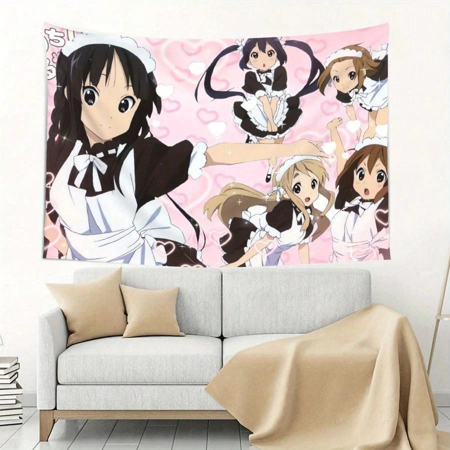 JMG Household Supplies Anime Maid Wandteppich K-On! Maid Cafe Design aus Polyester, Mehrfarbig, Breite: 60 cm, Höhe: 40 cm - Bild 2