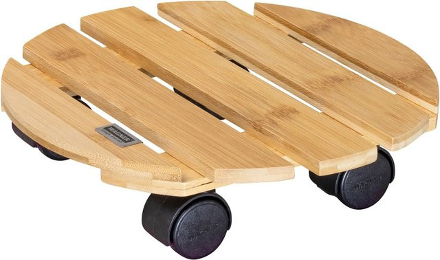 Wagner Pflanzenroller aus Bambus in Beige mit einer Tragkraft von 100 kg und einem Durchmesser von 29 cm - Bild 1