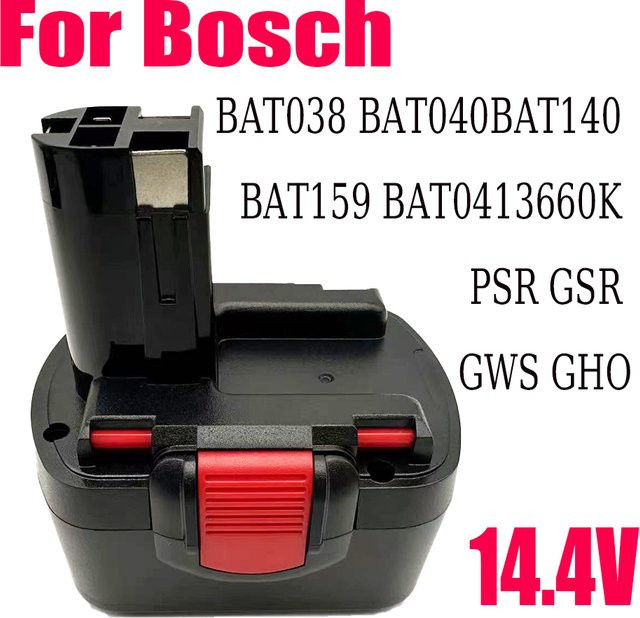 Bosch Akku 14,4 V 12800 mAh Schwarz für BAT038 BAT040 BAT140 BAT159 BAT041 3660 K NI-MH PSR GSR GWS GHO - Bild 1