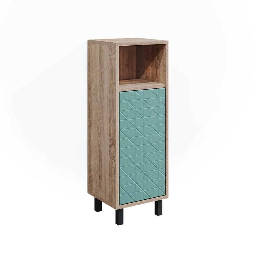 Vicco Badschrank Agasta schmaler Midischrank für das Badezimmer in Mintgrün und Sonoma, B/T/H: 30 x 28 x 87 cm - Bild 3