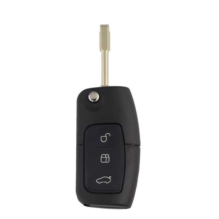 YIQIXIN Fernbedienungsschlüssel für Ford Focus Mk2 Mk3 Mk4 Fiesta Mondeo Ranger Fusion C Max in Schwarz mit 433MHz 4D60/63 Chip 40/80 Bit HU101 FO21 Schlüsselblatt - Bild 2