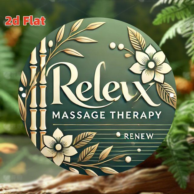 Potdemiel Relax-Massagetherapie-Schild aus Aluminium als Wandschild - Bild 1