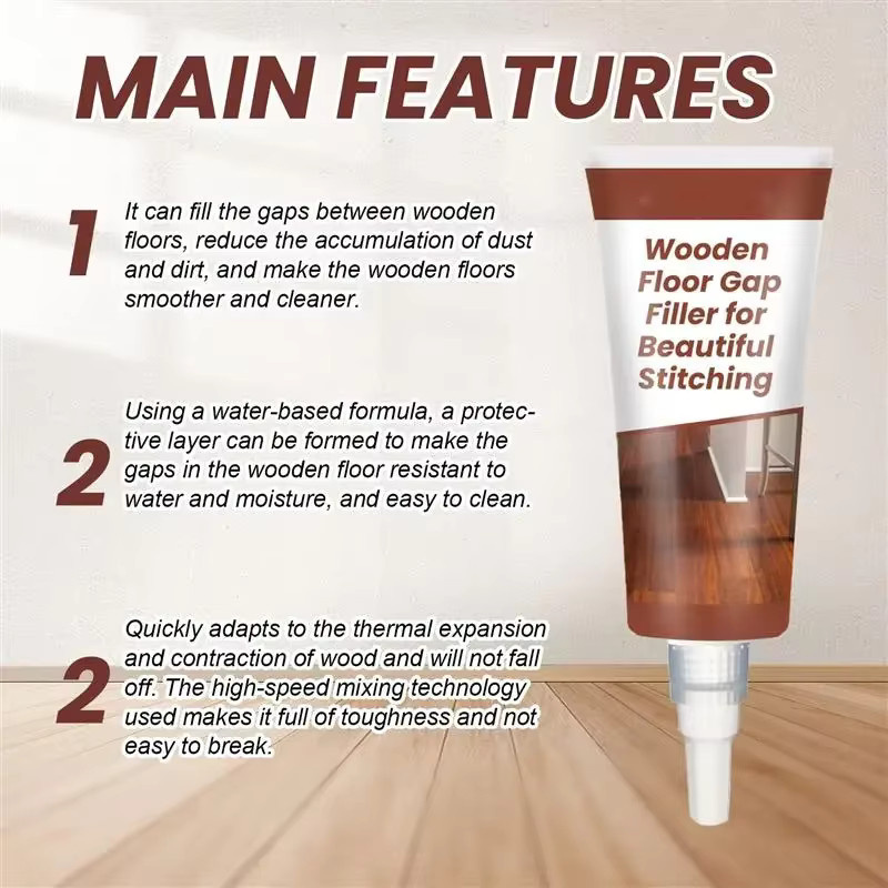 Holzmöbel Touch Up Kit Reparaturset in Braun zur Ausbesserung von Kratzern an Möbeln, Böden und Fliesen mit Polymer Harz, 100g - Bild 3