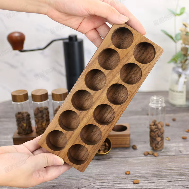 CafeGaGa Kaffeebohnen Vorratsbehälter aus Glas für Einzeldosis 17g oder 22g, Transparentes Glasrohr Display Rack für Espresso Zubehör - Bild 2