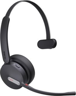 Yealink WH64 Hybrid Mono UC Kabelloser Kopfhörer mit Bluetooth und Mikro-USB in Schwarz - Bild 1