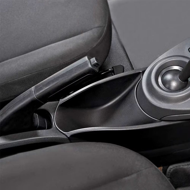 everso Mittelkonsolen-Aufbewahrungsbox mit Tabletthalter für Smart 453 Fortwo und Forfour 2015–2019, Schwarz - Bild 2