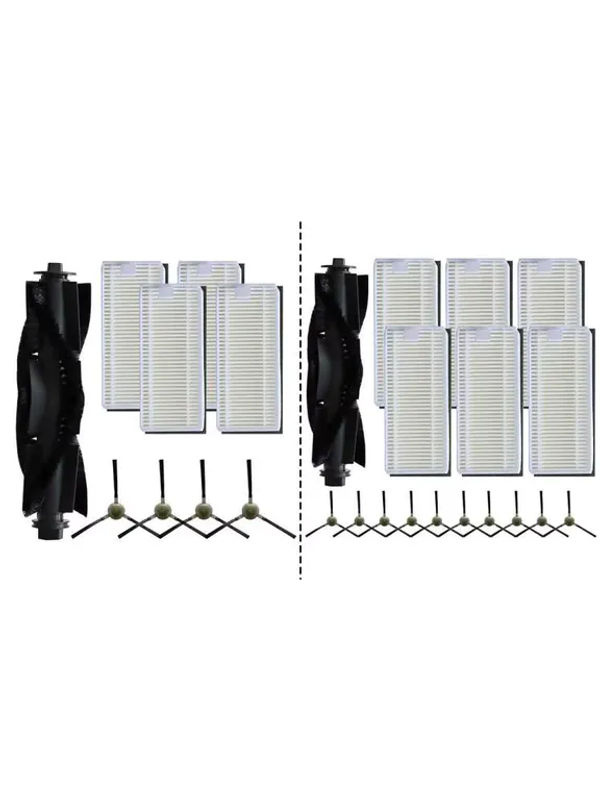 VIBRATITE Ersatzbürsten- und Filterset für Lefant U180 M2 Pro M2 Plus sowie OKP K8 und K7 Roboterstaubsauger - Bild 3