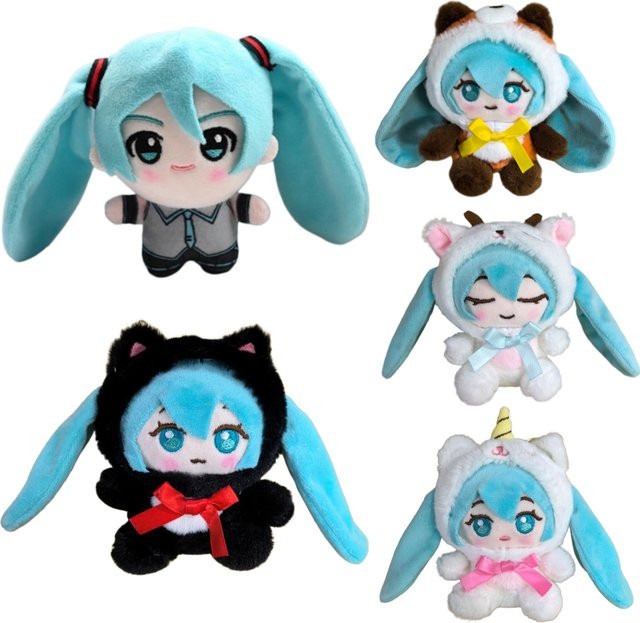 Kayou Hatsune Miku Chokkorisan Plüsch-Schlüsselanhänger-Serie, Plüsch / Textil, Bunt / Mehrfarbig - Bild 1
