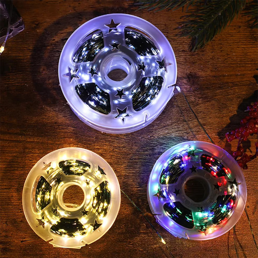 LED Lichterkette RGB Multicolour mit grünem Draht für Outdoor und Weihnachten Dekoration - Bild 3