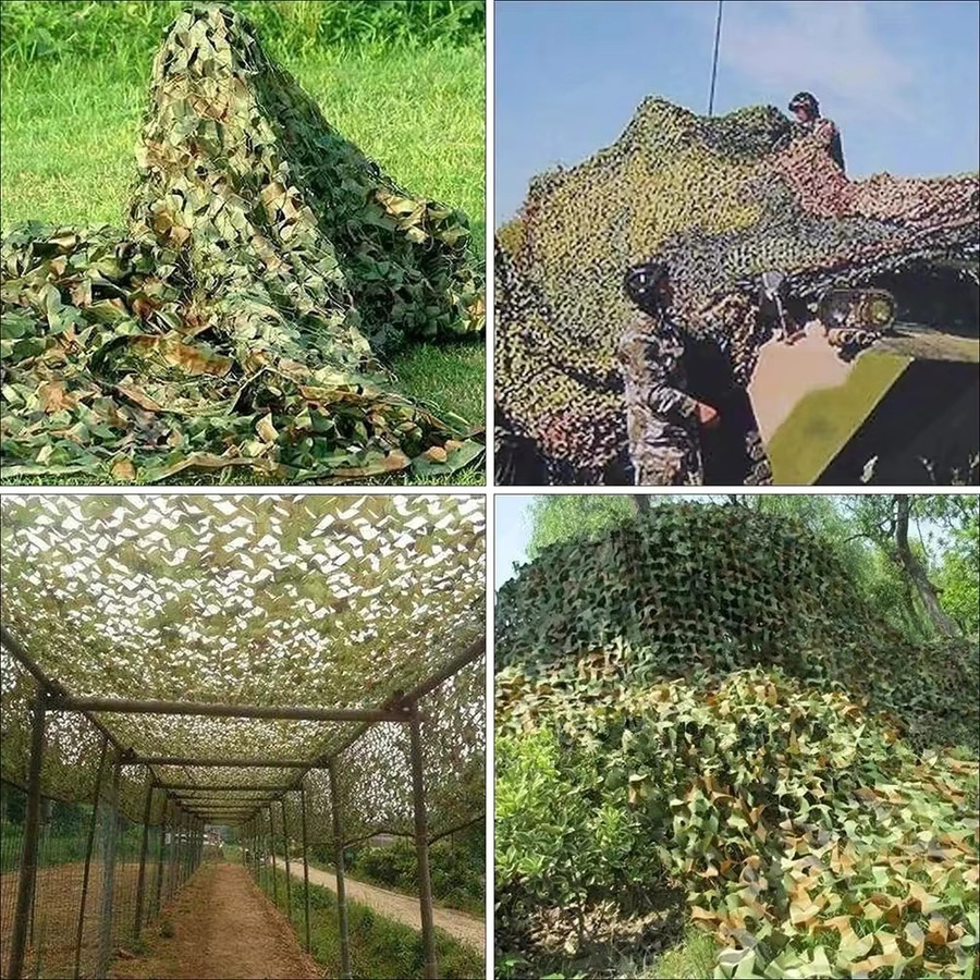 GFDYML Militärisches Tarnnetz als Schattennetz für die Gartendekoration in Grün, Weiß oder Beige - Bild 5