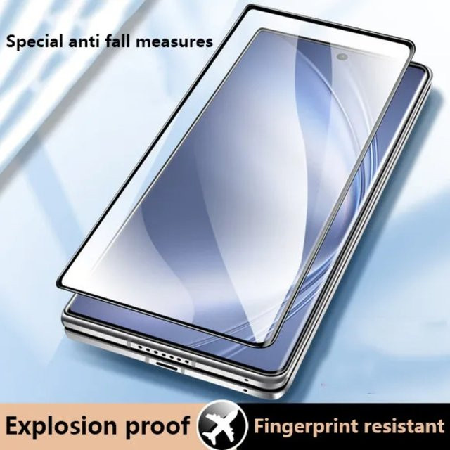 Vivo X Fold 3 Pro 5G Schutzfolie aus gehärtetem Glas, transparent, 9H HD Schutzglas für vollständige Abdeckung - Bild 1