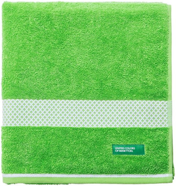 Benetton Badetuch Summer grün aus Baumwolle B: 70 cm, L: 140 cm - Bild 1