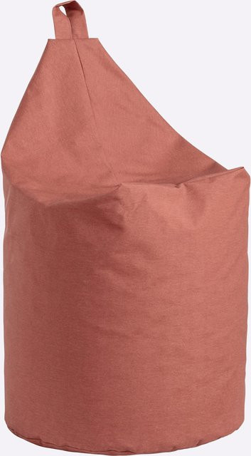 Heine Home Hocker in Terra mit wasserabweisendem Bezug und abnehmbarem Cover, B/T/H: 40 x 40 x 45 cm - Bild 1
