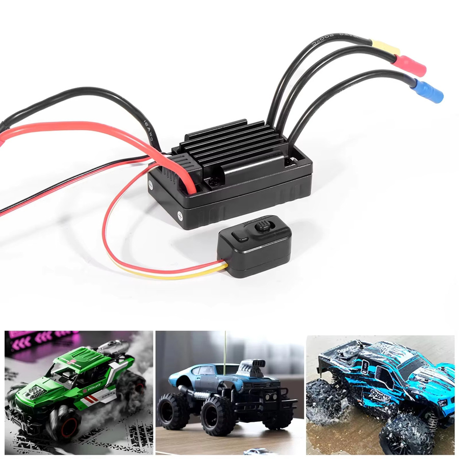 Mitoot Wasserdichter Sensorloser Brushless ESC HG Geschwindigkeitsregler, Schwarz - Bild 2
