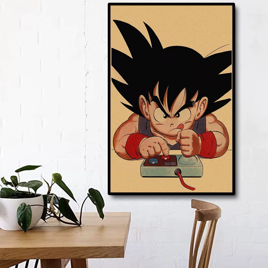Bandai Dragon Ball Anime Retro Leinwand Poster Multicolor Wandkunst für Kinder - Bild 3