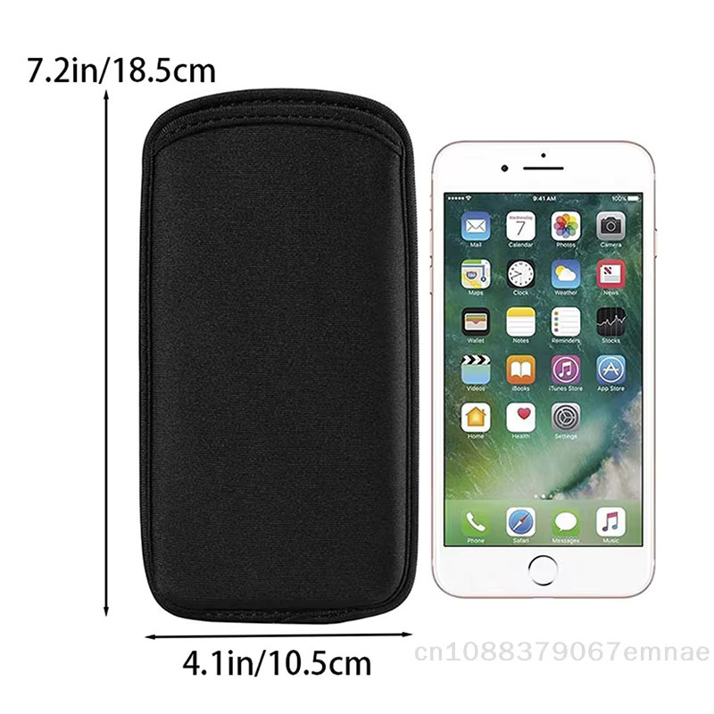 JETTING Wasserdichte Neopren Handytasche in Schwarz, stoßfest und kratzresistent für Smartphones von 6,3 bis 7,2 Zoll - Bild 2