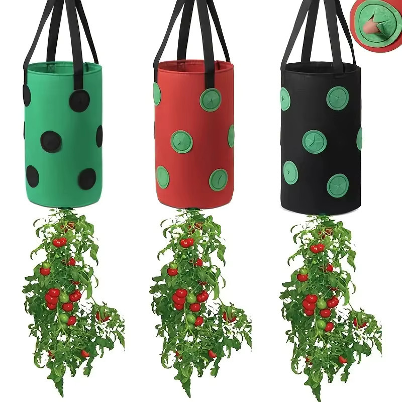 FLOWERS SPRAL Grow Bag Pflanzbeutel aus Kunststoff in Schwarz für den Gemüse- und Obstgarten, B/T/H: 35,0 x 20,0 cm - Bild 2