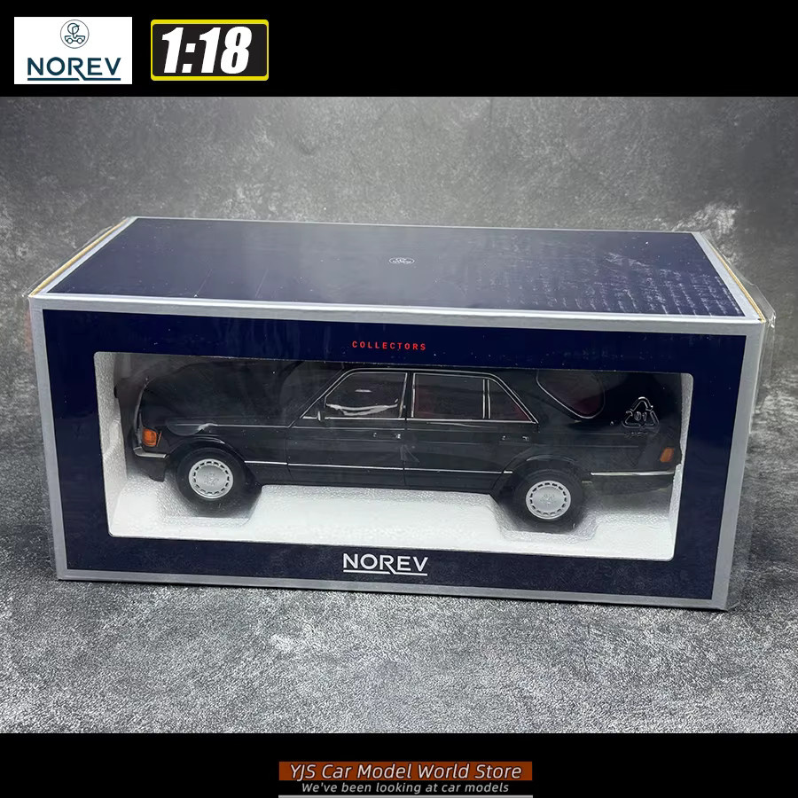 NOREV Ben. 560sel S-Klasse W116, Automodell, 1:18, Schwarz, Metall - Bild 3