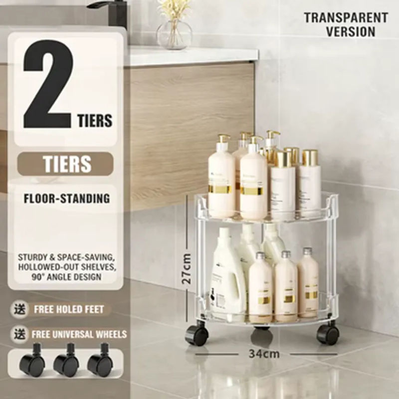 Freistehendes Eckregal für das Badezimmer von Untior in Transparent - Bild 5