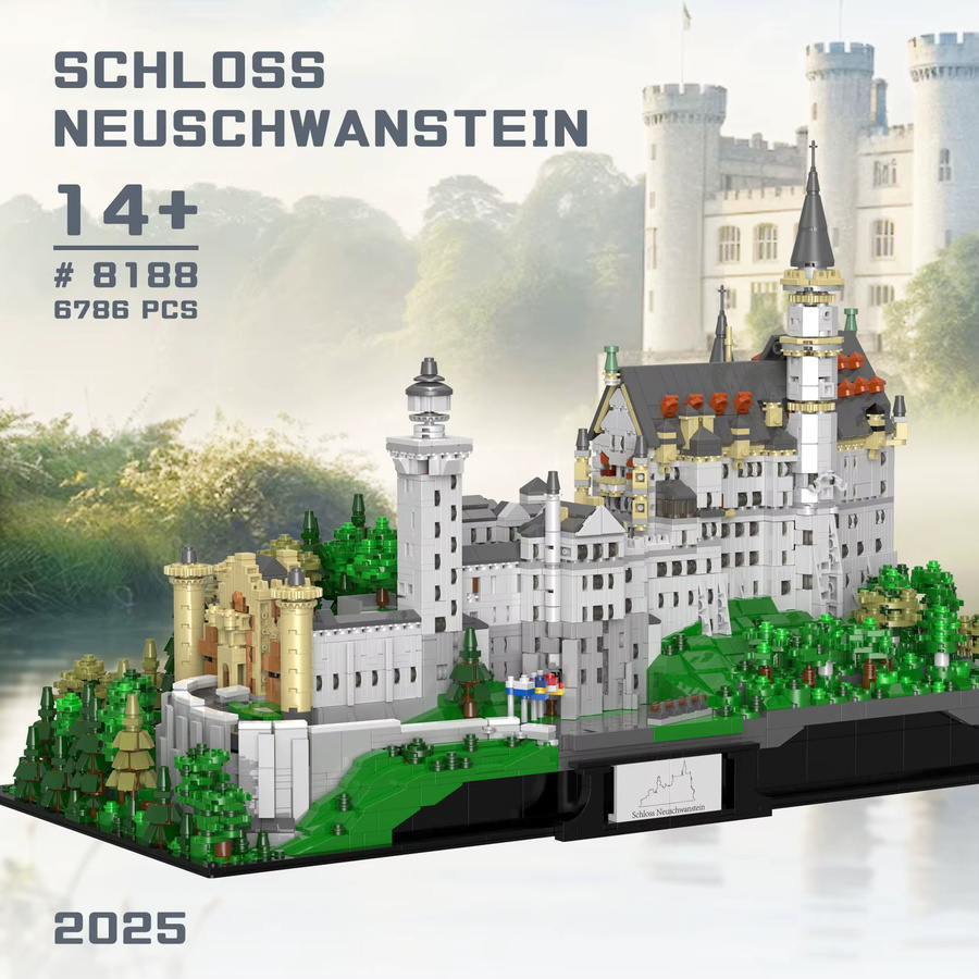 barweer Schwanensee Mittelalterliche Burg, Baustein-Modell, Fantasy, ab 14 Jahren - Bild 5