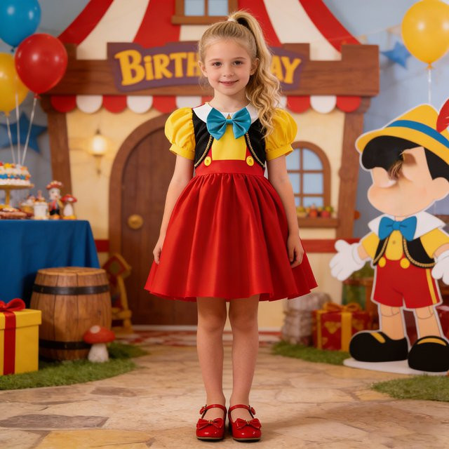 PLBBFZ Cartoon Puppe Party Mädchen, Prinzessin, Plüsch / Textil, Rot - Bild 1