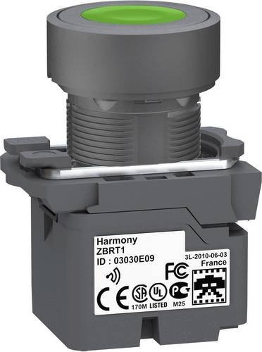 Schneider Electric ZB5RTA3 Drucktaster tastend in Grün mit IP66 Schutzart (Front) und IP30 (Rückseite) - Bild 1