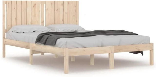 vidaXL Massivholzbett aus Kiefer in Braun, B/T/H: 160 x 200 x 165,5 cm - Bild 1