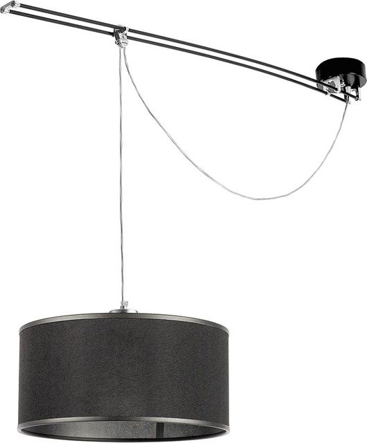Lumina Moove Pendelleuchte Schwarz, höhenverstellbare Zylinder-Lampe aus Metall - Bild 1