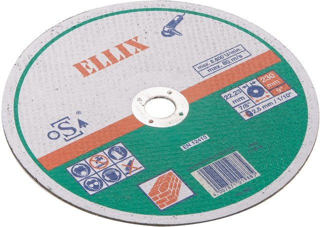 ELLIX Trennscheibe für Stein und Beton, Gerade, Durchmesser: 230 mm - Bild 1
