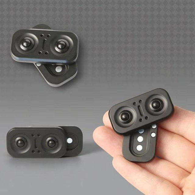 soulbao Metall-Eulen-Magnetschieber Fidget Rotator, manuelles EDC-Zappelspielzeug - Bild 1