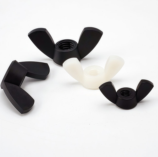 LDQUO ERICS Nylon Flügelmuttern Set, Handfest anziehbare Kunststoff Daumenmuttern in Schwarz, Weiß oder Multicolour, M3 bis M12 - Bild 1