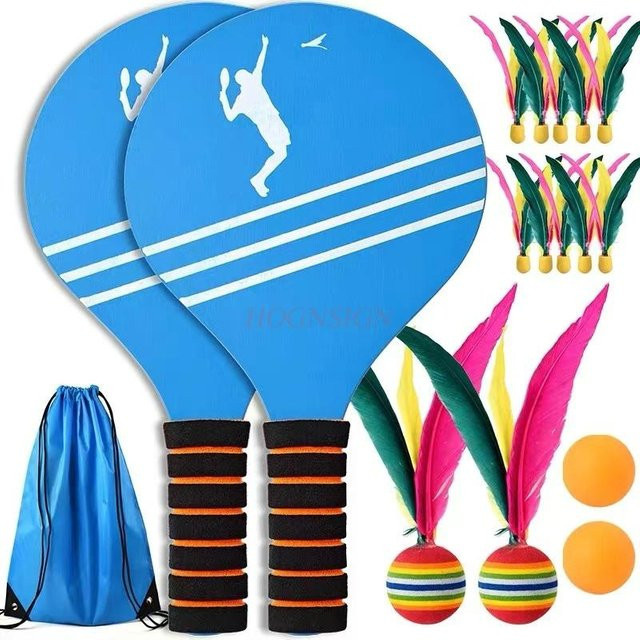 Binchi Outdoor Product Badmintonschläger Massivholz, ab 3 Jahre - Bild 1