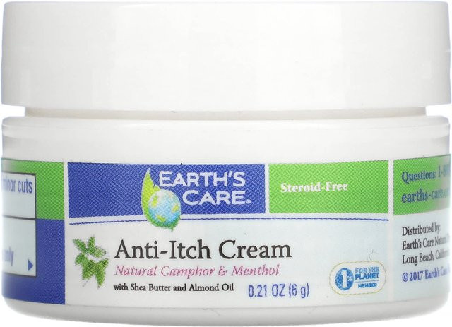 Earth'S Care Juckreizlindernde Creme, mit Sheabutter und Mandelöl, 6 g - Bild 1