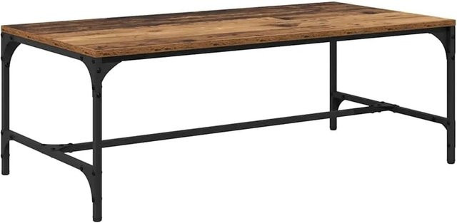 vidaXL Couchtisch aus Altholz in Braun, modern und rechteckig, B/T/H: 100 x 50 x 35 cm - Bild 1