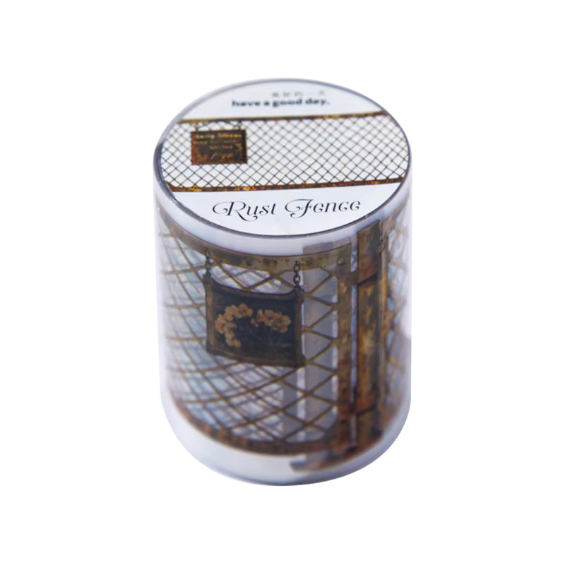 JIANQI PET Retro Washi Tape Dekoratives Zaunband für DIY Scrapbooking und Collage, Breite: 50 mm, Länge: 2 m - Bild 2