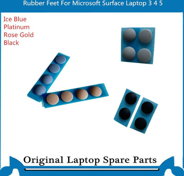 Microsoft Surface Laptop 3 4 5 6 Ersatz Gummifüße Bottom Case Fußpolster in Gold, Eisblau oder Schwarz - Bild 1