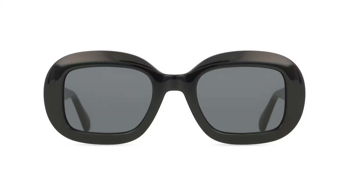 Ferragamo SF2038S Sonnenbrille, Vollrand, Oval, Acetat, Unisex, schwarz, grau - Bild 1