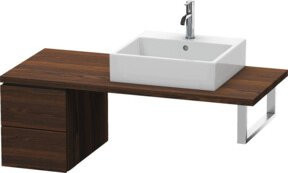 Duravit L-Cube Unterschrank mit 2 Schubladen in Nussbaum gebürstet, B: 32 cm, T: 54,7 cm, H: 40 cm - Bild 1