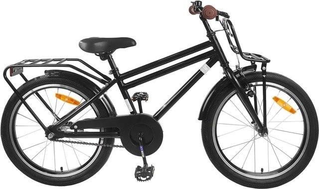 vidaXL Kinderfahrrad, 20 Zoll, Schwarz, für 6-11 Jahre Alt - Bild 1