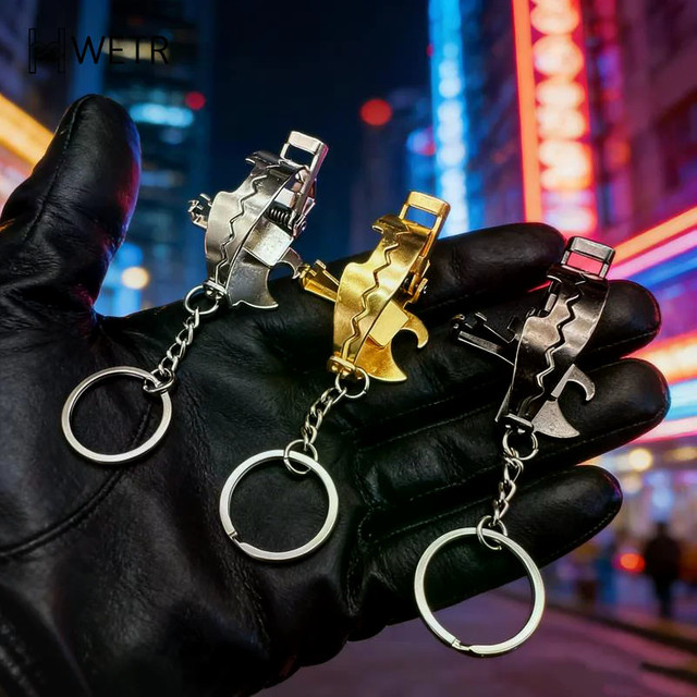 Schlüsselanhänger Metall, Mini-Mausefallen-Clip, Unisex - Bild 1