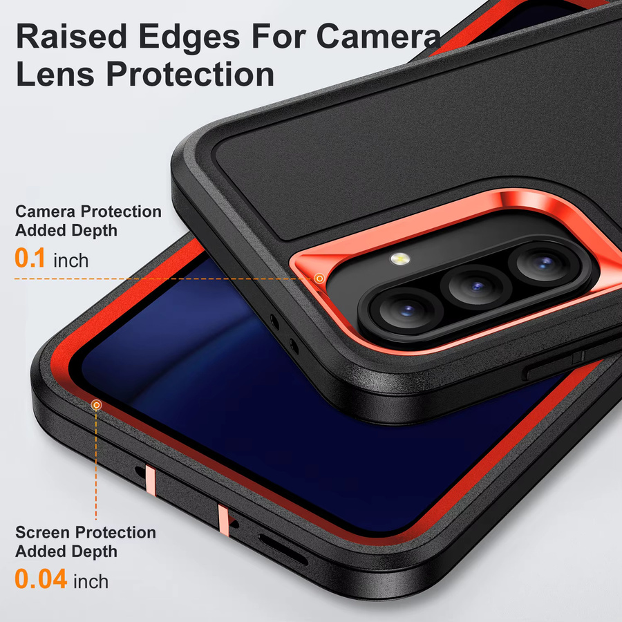 Robuste Militär-Schutzhülle für Samsung Galaxy A-Serie in Schwarz, Grau oder Grün - Bild 4