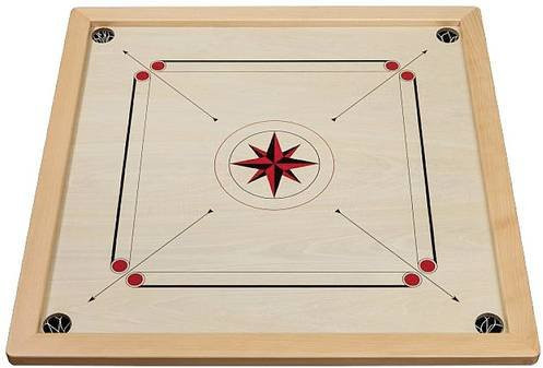 Philos Carrom Board aus Erle in Natur und Braun - Bild 1