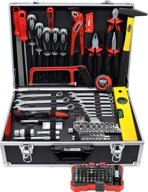 Famex Werkzeugkoffer 745-48 aus Edelstahl mit 164-teiligem Werkzeugset - Bild 1